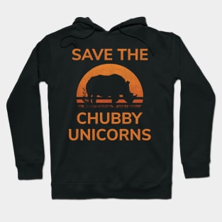 Save The Chubby Unicorns T-Shirt Fat Unicorn Distressed Design Hoodie